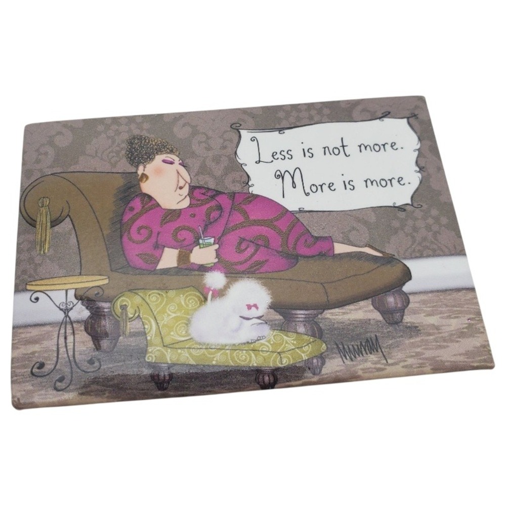 Novelty Decorative Magnets Funny‎ Sayings Cat Crab Less is More Friends - Picture 3 of 5
